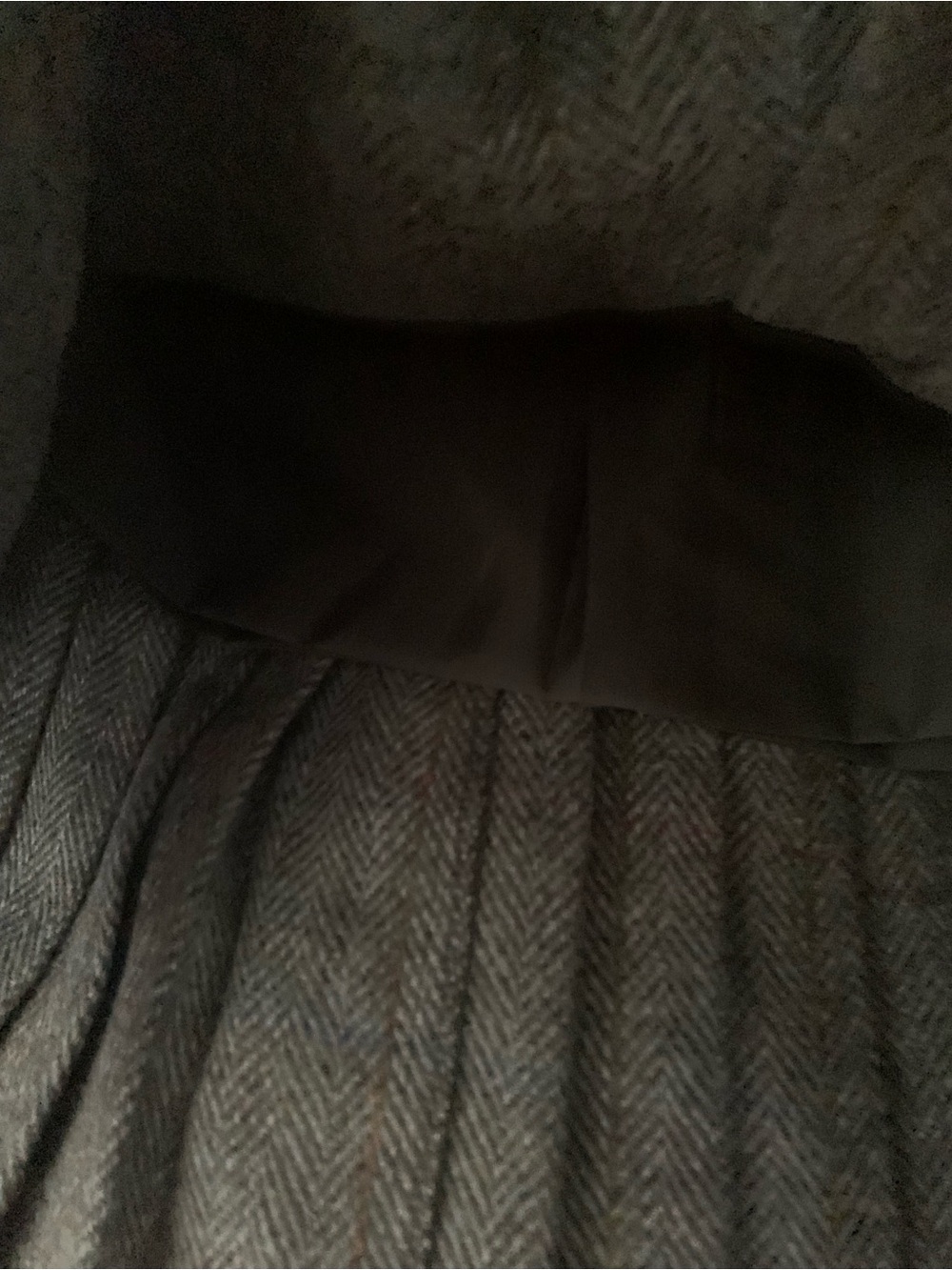 Harris Tweed Wool Wrap Skirt - Brown skirt UK 16 US 12 - Picture 5 of 9